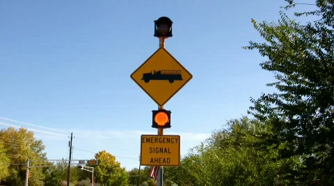 Emergency Signal Stock Footage 72619