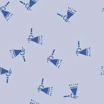 Emergency siren alert glyph vector seamless pattern Stock Illustration