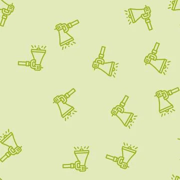 Emergency siren alert line vector seamless pattern 스톡 일러스트