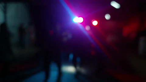 Emergency siren light blur background Stock Footage 189379562
