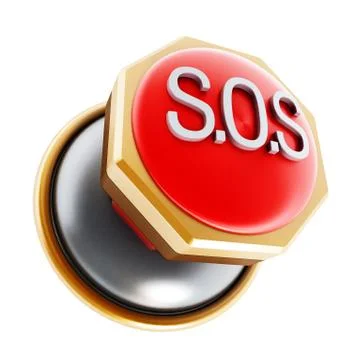 Emergency SOS button Illustrazione stock