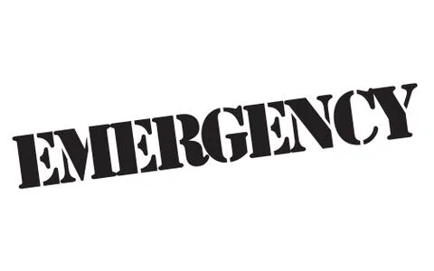 Emergency stamp typ Stock Illustration