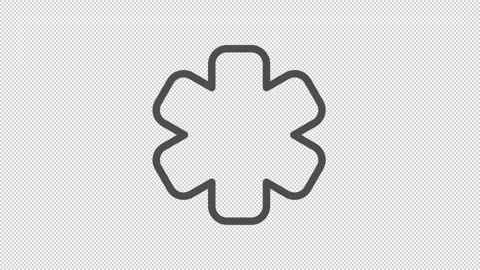 Emergency star of life symbol. Stock Footage 306135035
