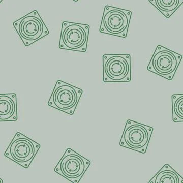 Emergency stop button alert line seamless pattern イラスト素材