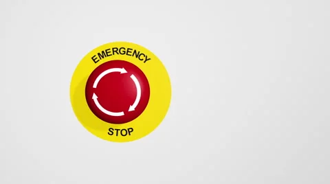 Emergency Stop Button Stock Footage 49959844