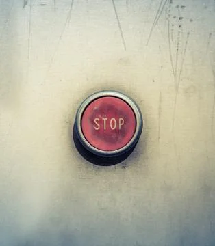 Emergency stop button Stock Photos