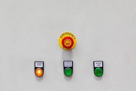 Emergency Stop Button Stock Photos