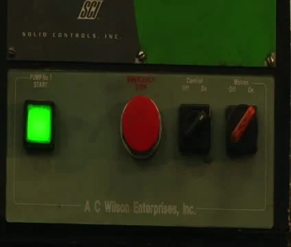 Emergency stop button is pressed Stock Footage 21595752