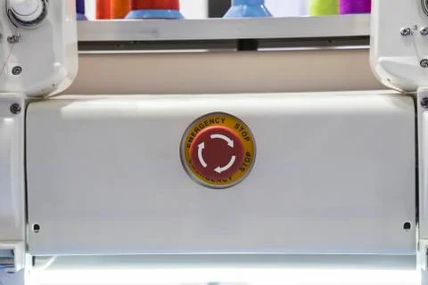 Emergency stop button;Security push switch Foto stock