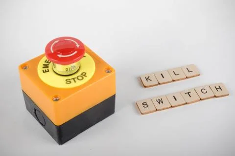 Emergency Stop Concept Stock-Fotos