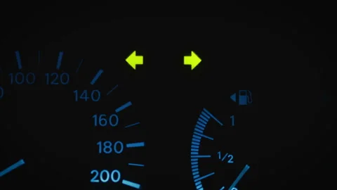 Emergency stop, a fault in the car Video stock 102755501