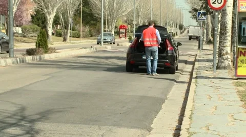 Emergency stop Stock Footage 40744880