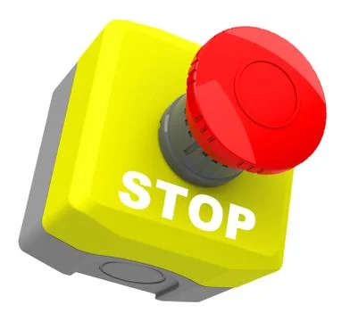 The emergency stop Stock Illustration