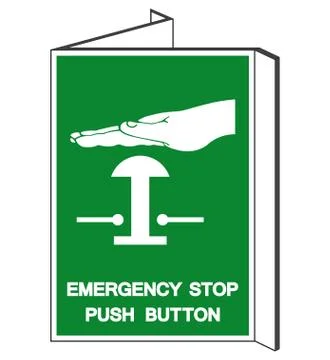 Emergency Stop Push Button Symbol Sign, Vector Illustration, Isolate On White Stock Illustration