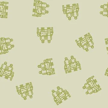 Emergency surgery line seamless pattern Stock Illustration