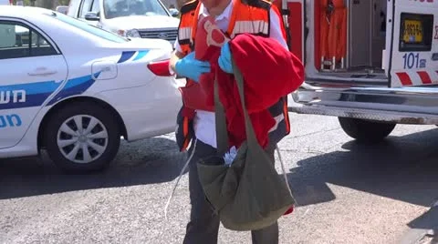 Emergency in terror attack Stock Footage 12027563