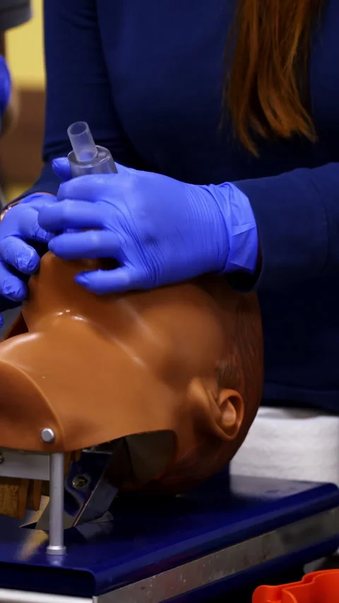 Emergency Training For Children.  Stock Footage 306284825