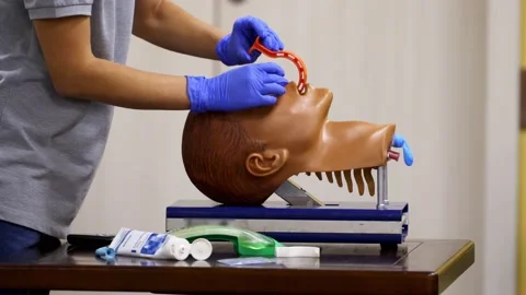 Emergency training for save life Stock Footage 143426654