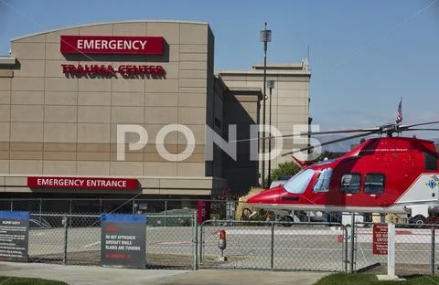 Emergency Trauma Hospital Rescue Helicopter