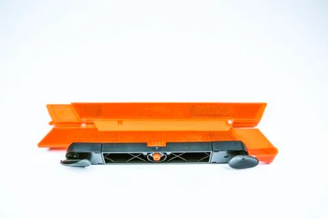 Emergency triangle on white background. Stock Photos