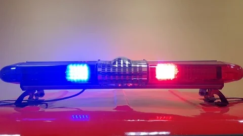 Emergency vehicle lighting Stock Footage 111944889