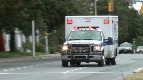 Emergency vehicle races by Stock Footage 1049065