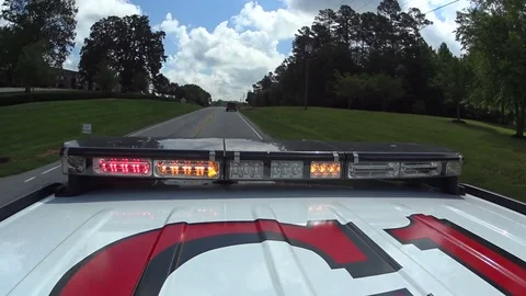 Emergency vehicle responding to call Stock Footage 71088278