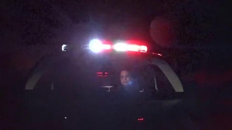 Emergency vehicle responding to call Stock Footage 71097101