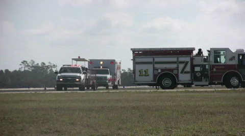 Emergency vehicles Stock Footage 656425