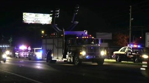 Emergency vehicles Stock Footage 759267