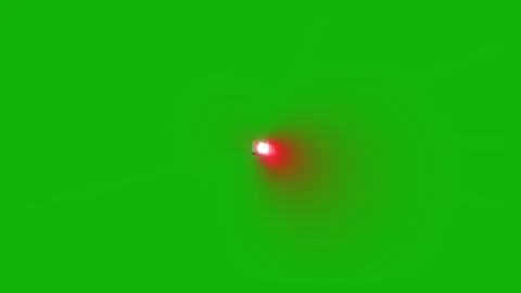 Emergency Warning Light Animation Green Screen Stock Footage 318944966