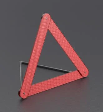 Emergency warning triangle Stock Illustration