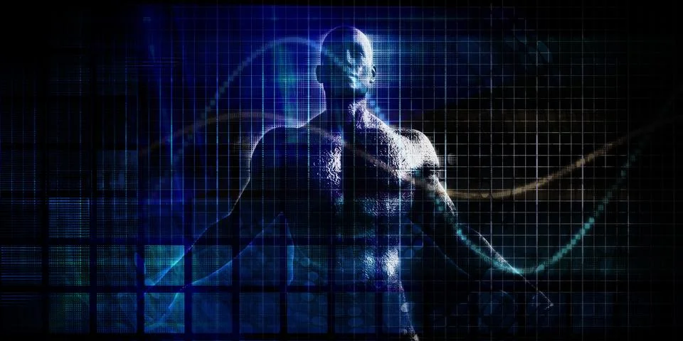 Emerging Artificial Intelligence Driving Modern Technological Success Stockillustratie