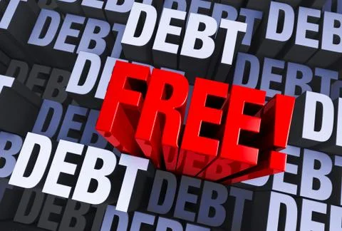 Emerging from debt Stock Illustration