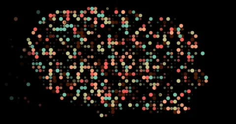 Emerging Dot Pattern as Vibrant Bouvet Island Country Silhouette Stock Footage 316028956