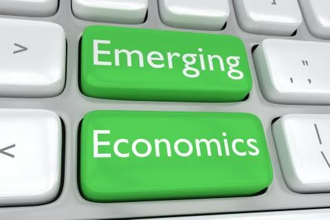 Emerging Economics concept Illustrazione stock