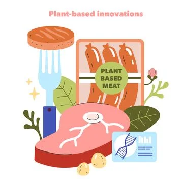 Emerging Ingredients. Flat Vector Illustration Stock Illustration