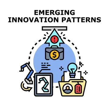 Emerging innovation patterns concept vector illustration Stock Illustration