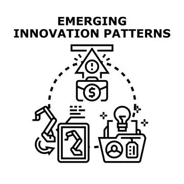 Emerging innovation patterns concept vector illustration Stock Illustration