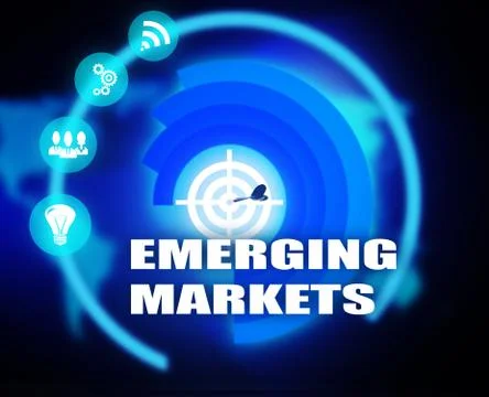 Emerging Markets concept plan Stock Illustration