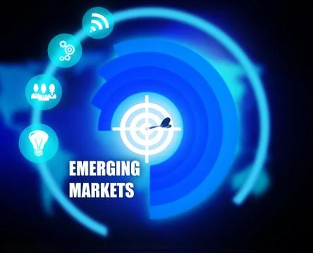 Emerging Markets concept plan Stock Illustration