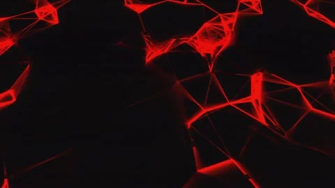 An emerging Plexus Structure with a glitch effect Stock Footage 289845971
