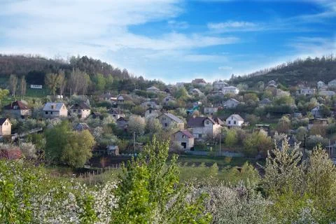The emerging village Foto stock