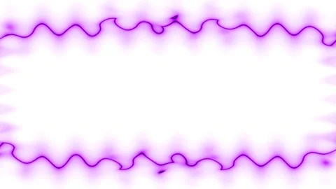 Emerging wavy pink horizontal rectangular neon long lines forming a frame. .. Stock Footage 270315549