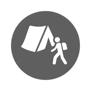 Emigrant, migratory icon. Stock Illustration