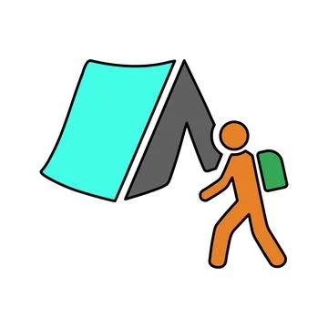 Emigrant, migratory icon. Stock-Illustration