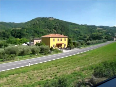 Emiliano landscape from the train window Stock Footage 118705026