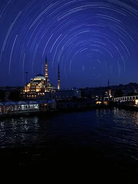 A eminonu mosque with a star pattern in the middle of it. Istanbul,Turkey Stock Photos