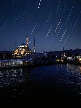 A eminonu mosque with a star pattern in the middle of it. Istanbul,Turkey Stock Photos