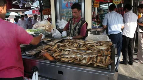 Eminonu pier Stock Footage 9455823